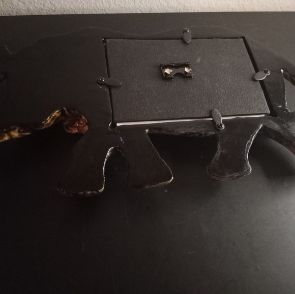 Decoupage Elephant Figurine 3.5"x5" Photo Wall Decor. - Picture 5 of 7